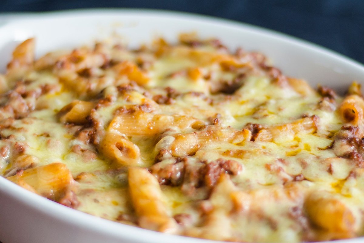 Baked Mac and Cheese ready to serve
