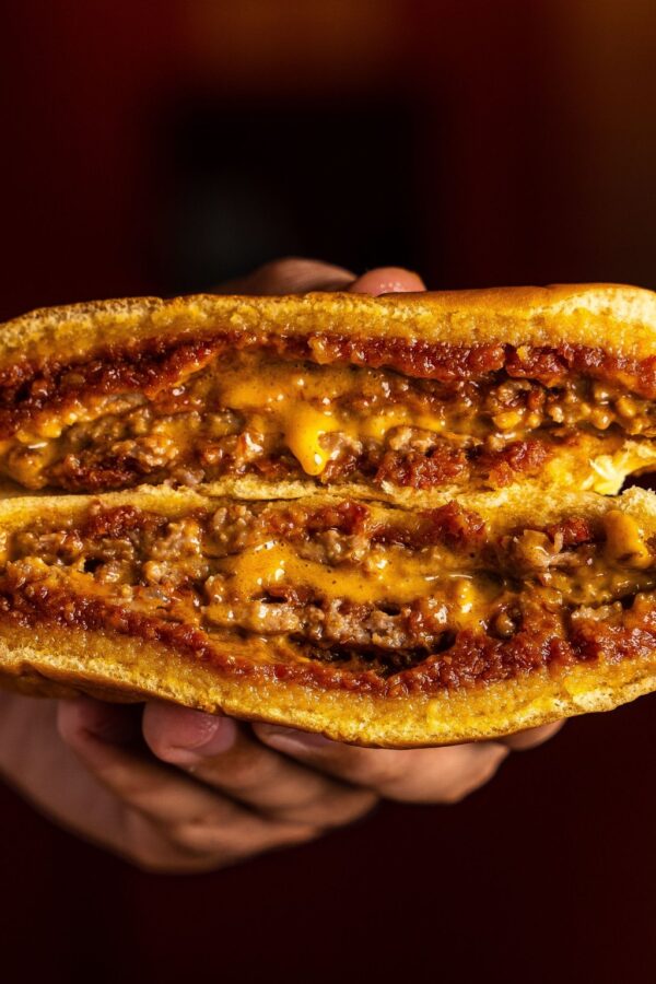 Close up of classic sloppy joes