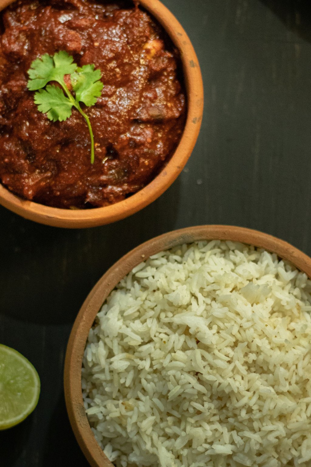 Close up of cilantro lime rice