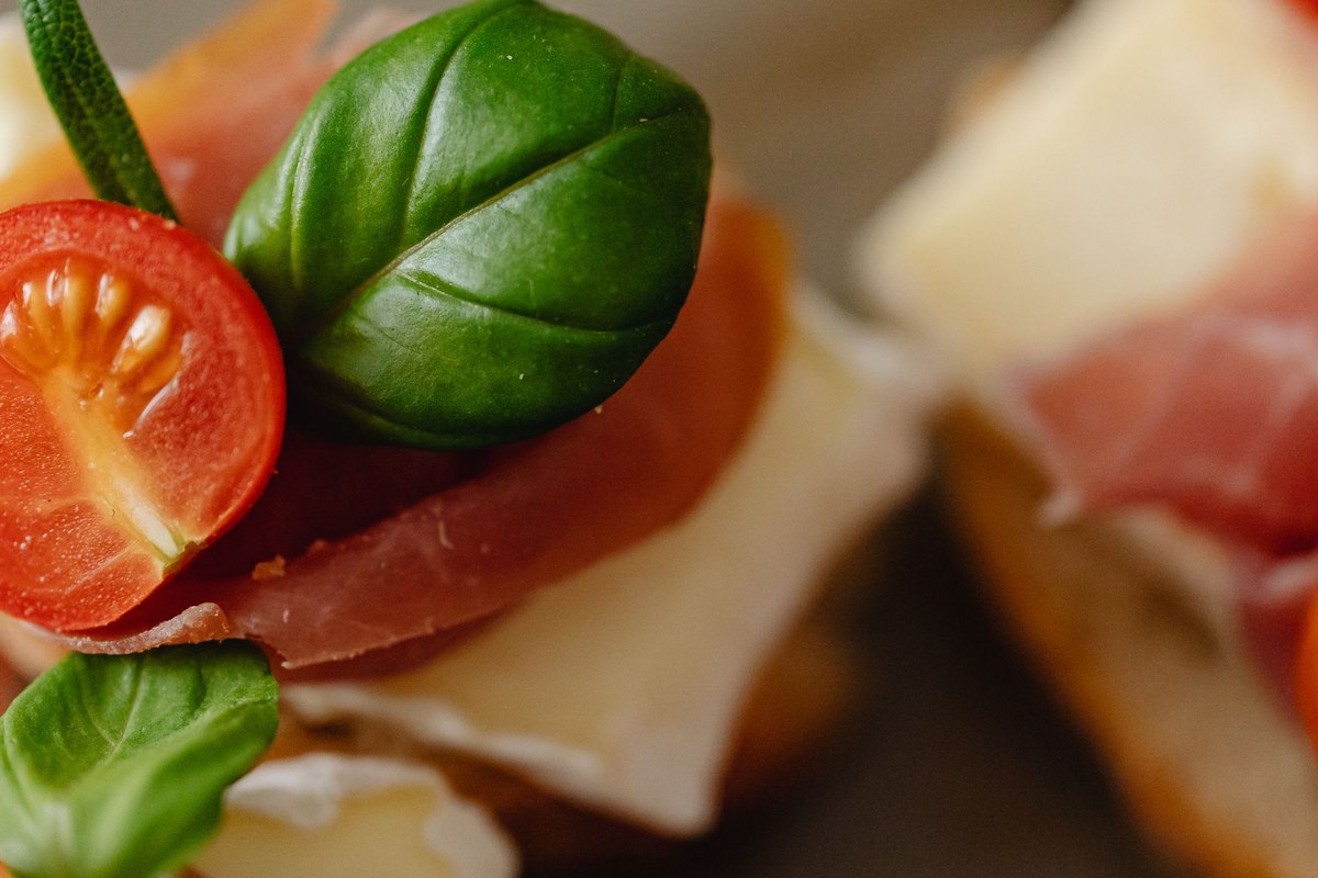 Classic Tomato Bruschetta ready to serve