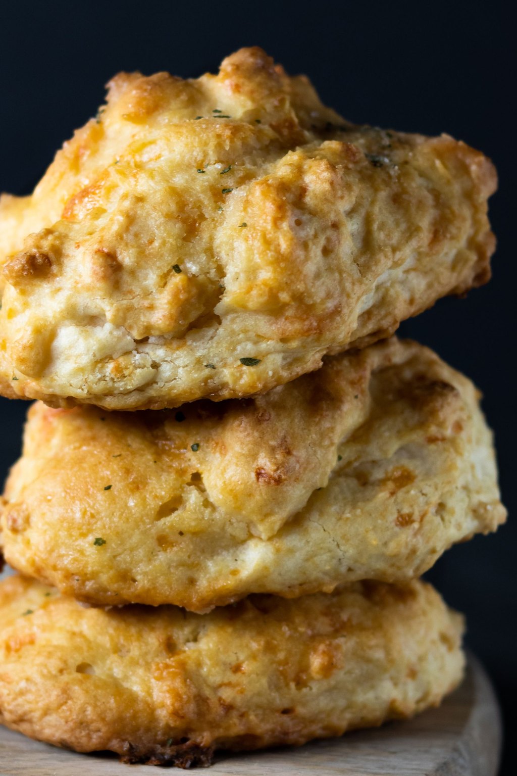 Close up of easy buttermilk biscuits