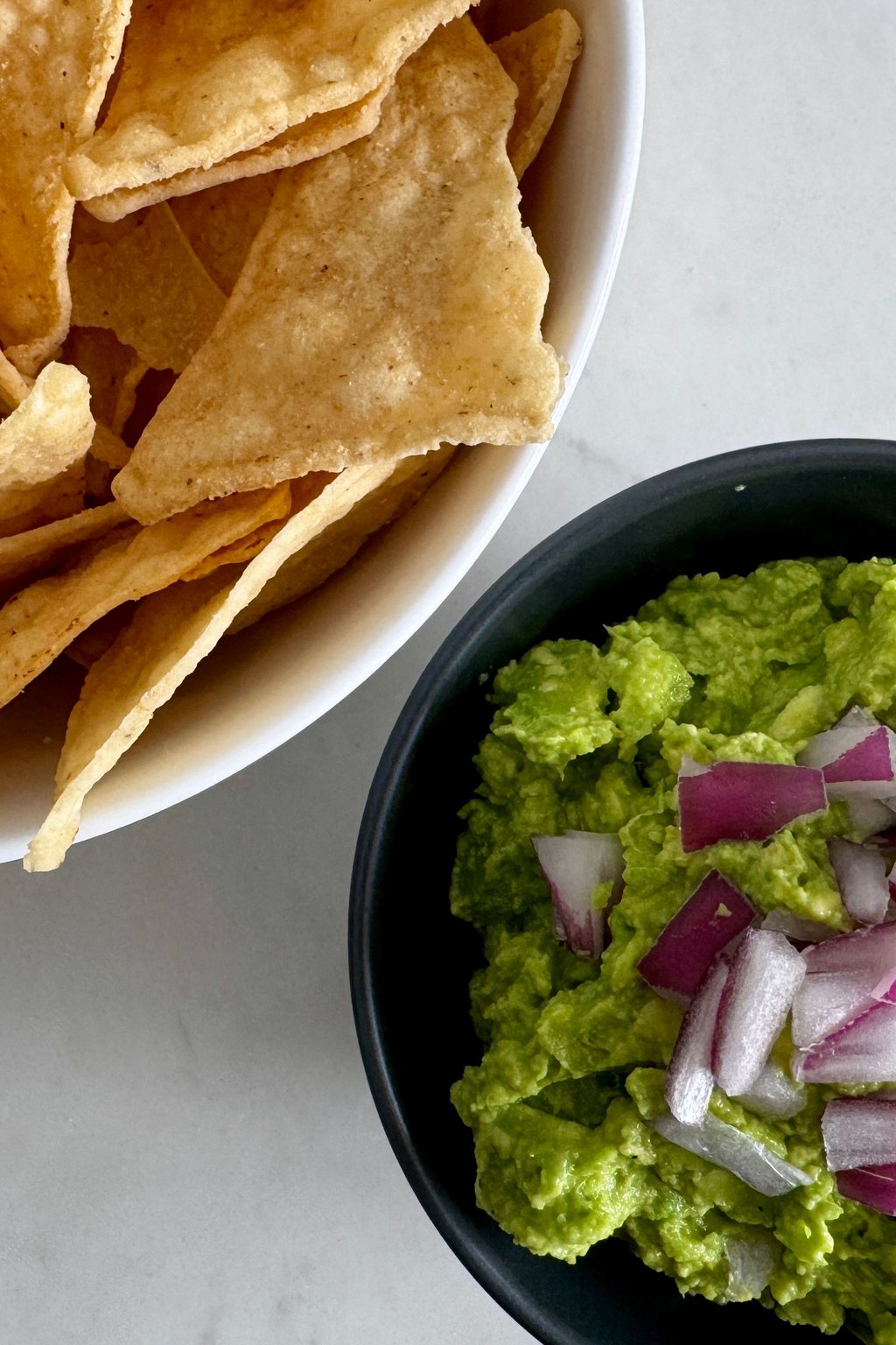 Close up of classic guacamole