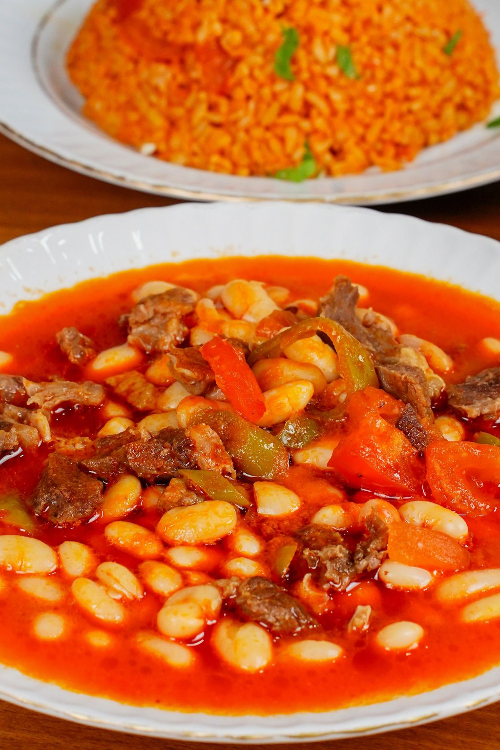 Close up of cowboy stew