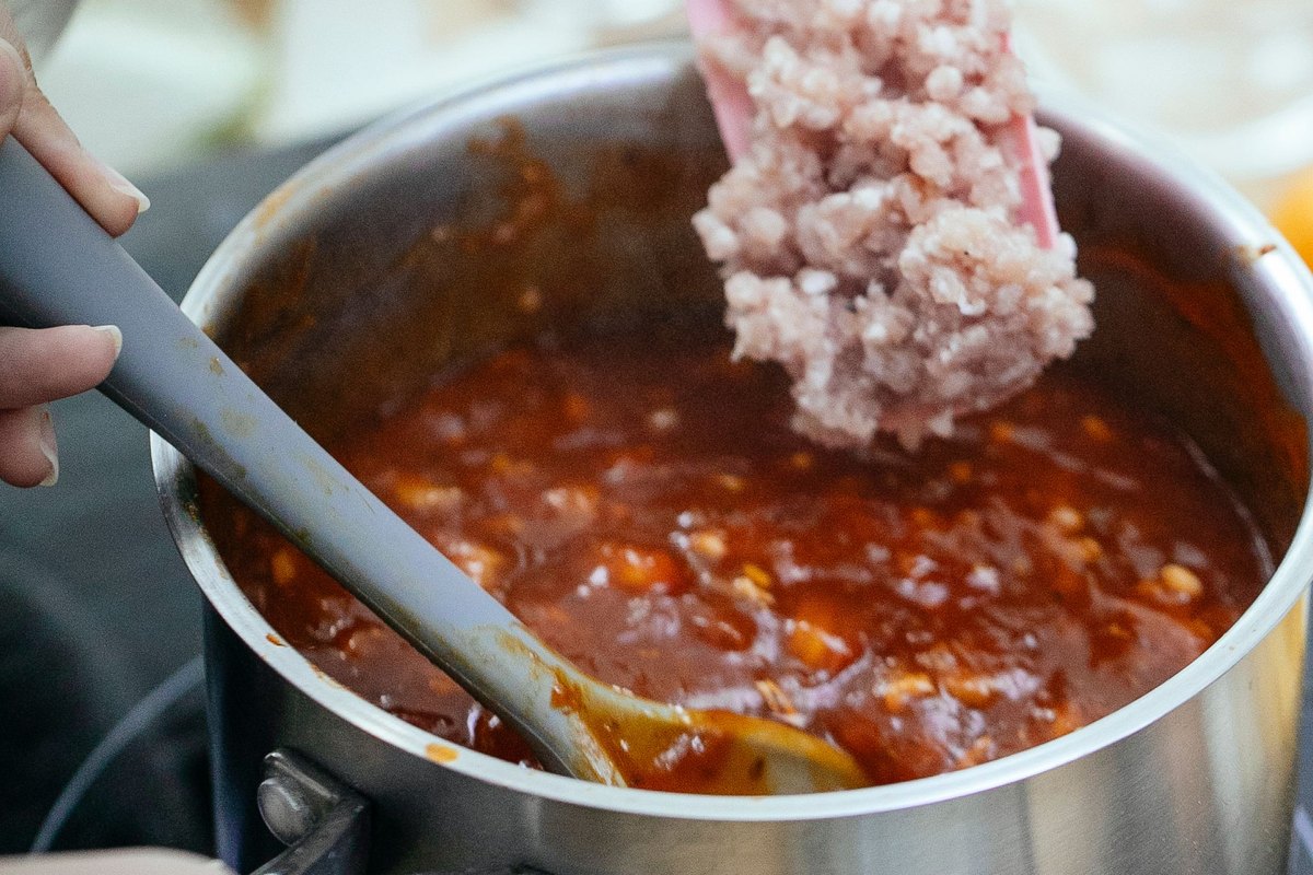 Easy Homemade Chili ready to serve