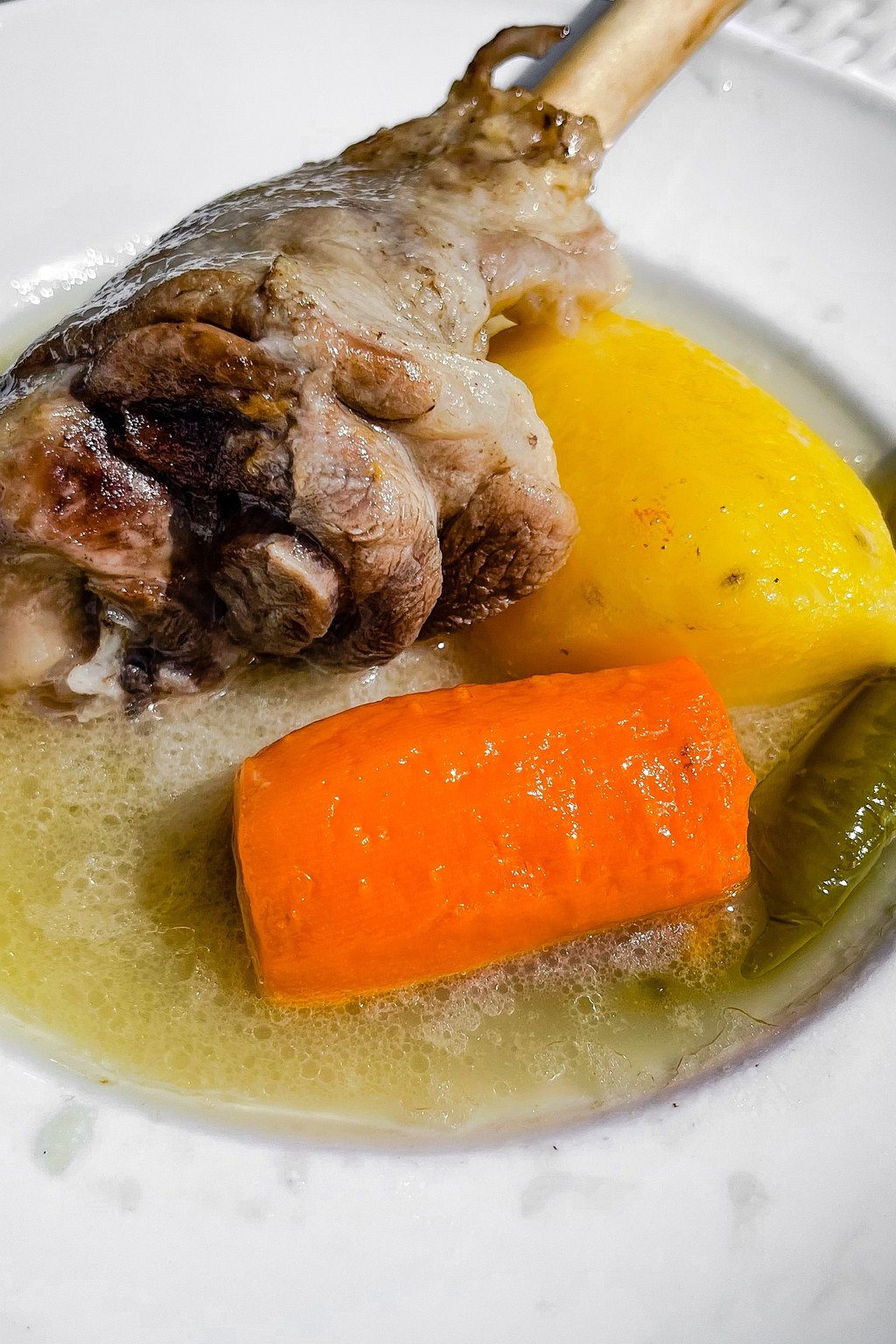 Close up of irish lamb stew