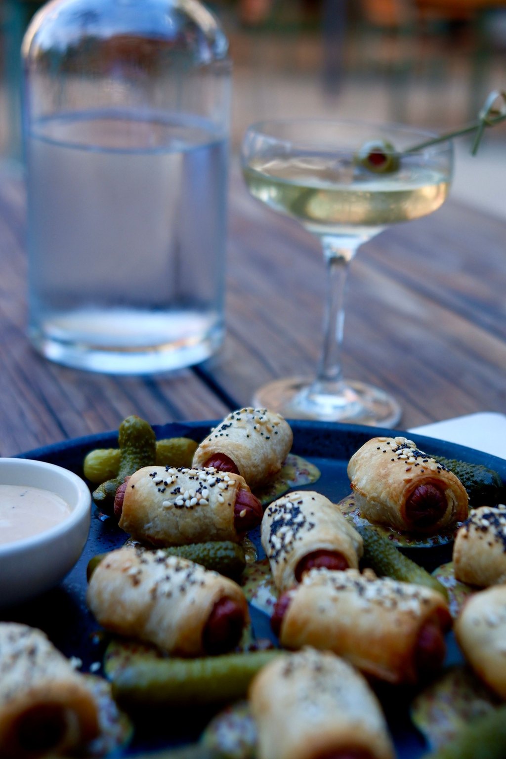 Close up of pigs in a blanket