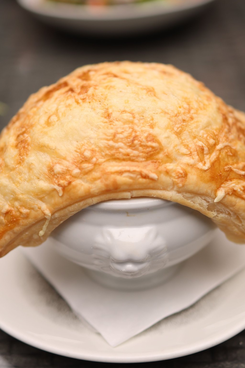 Close up of chicken pot pie