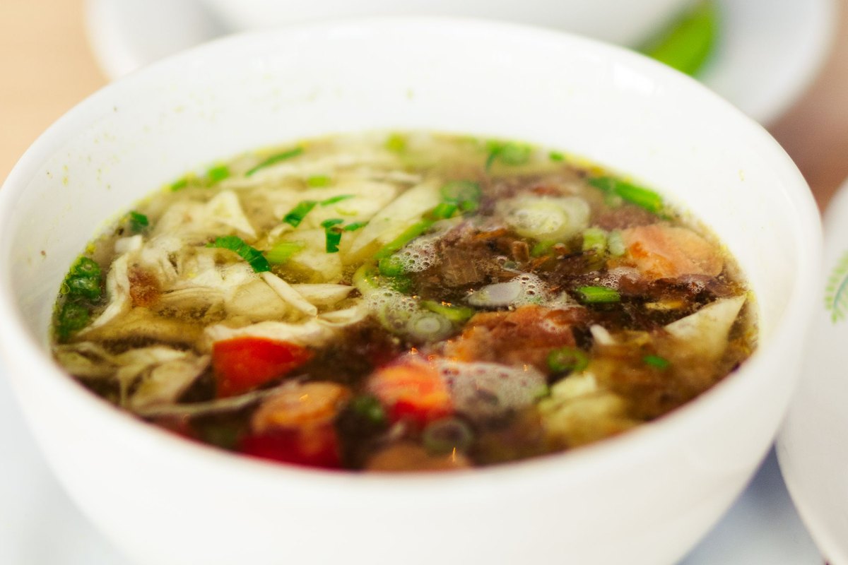 Homemade Chicken Noodle Soup ready to serve