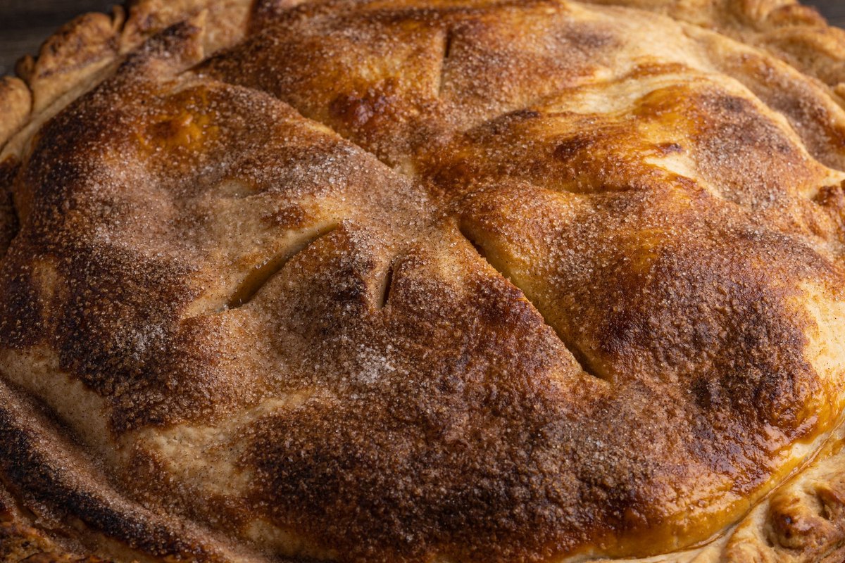 Homemade Chicken Pot Pie ready to serve