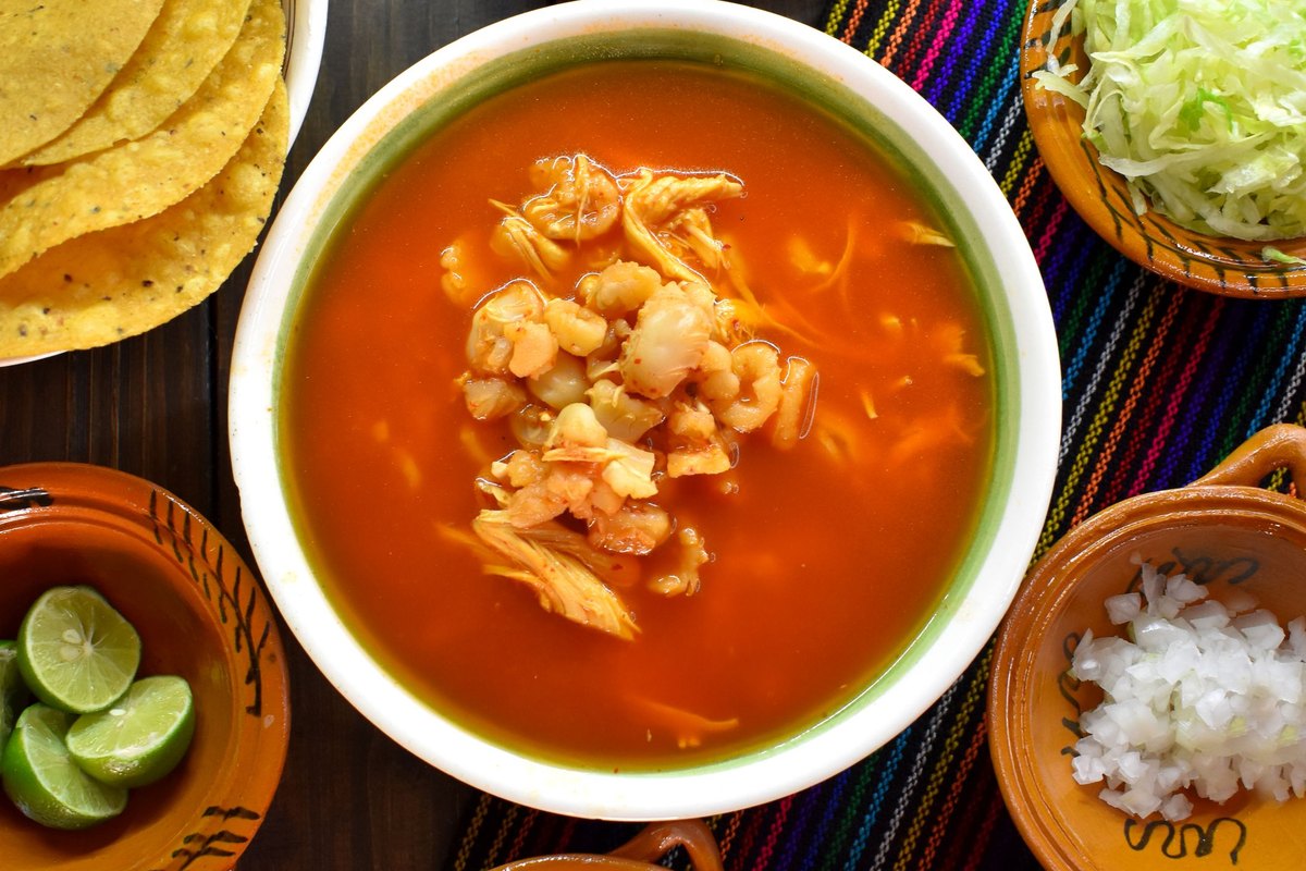 Slow Cooker Chicken Tortilla Soup ready to serve