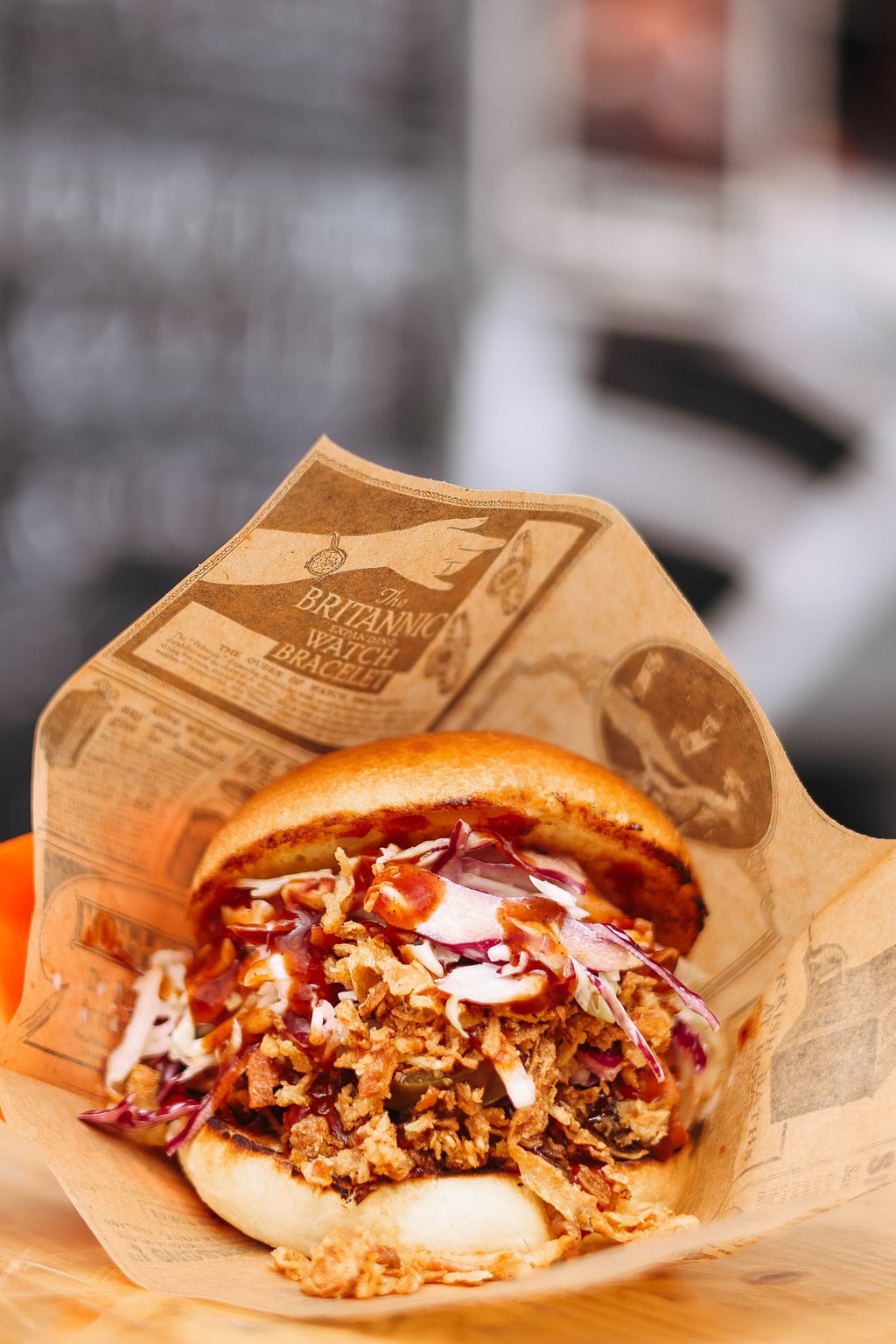 Close up of slow cooker pulled pork
