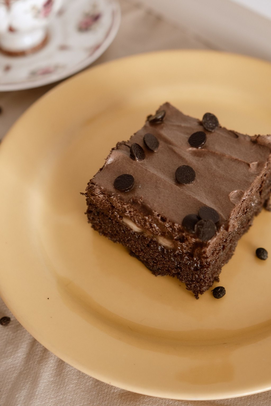 Close up of texas sheet cake