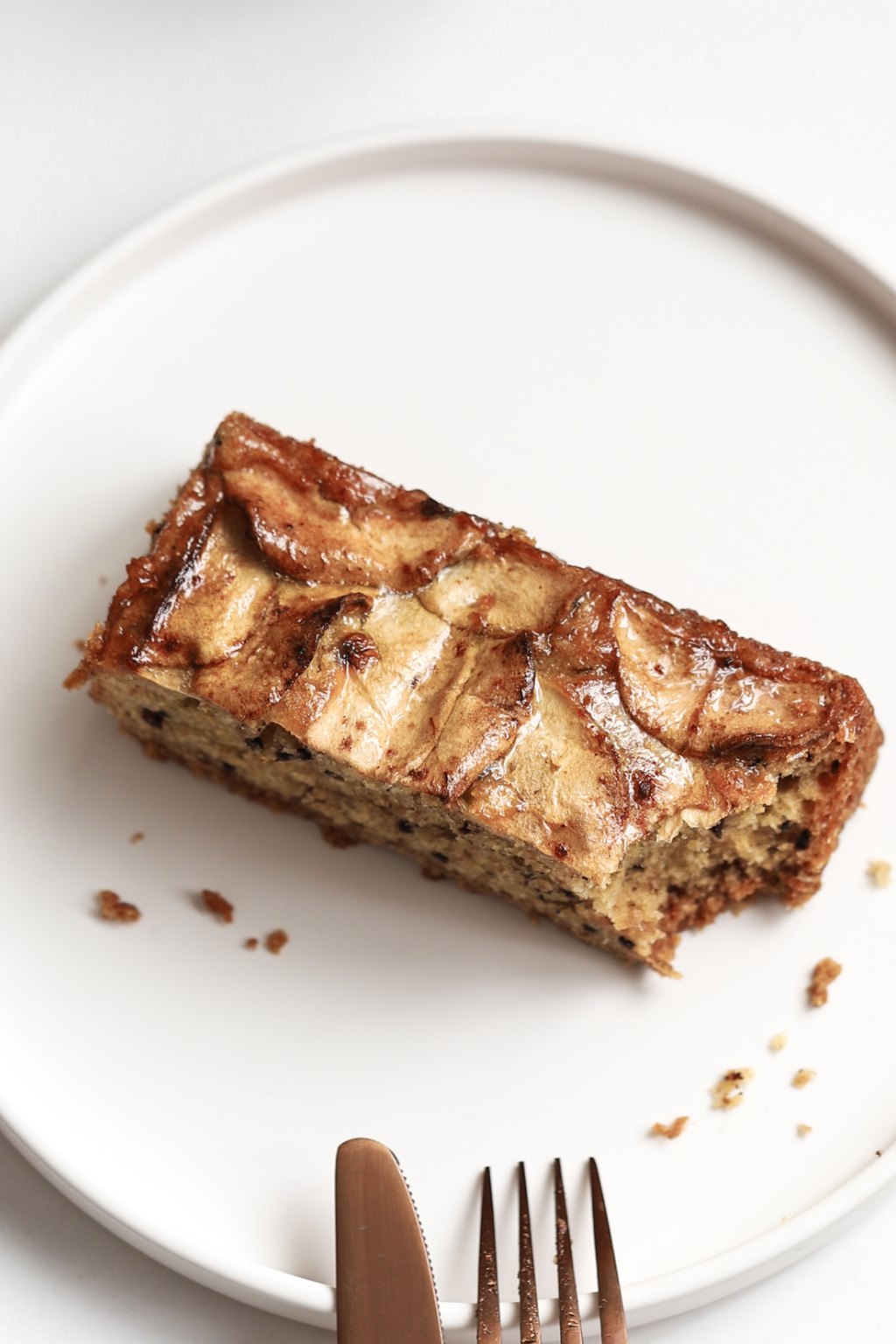 Close up of apple fritter bread