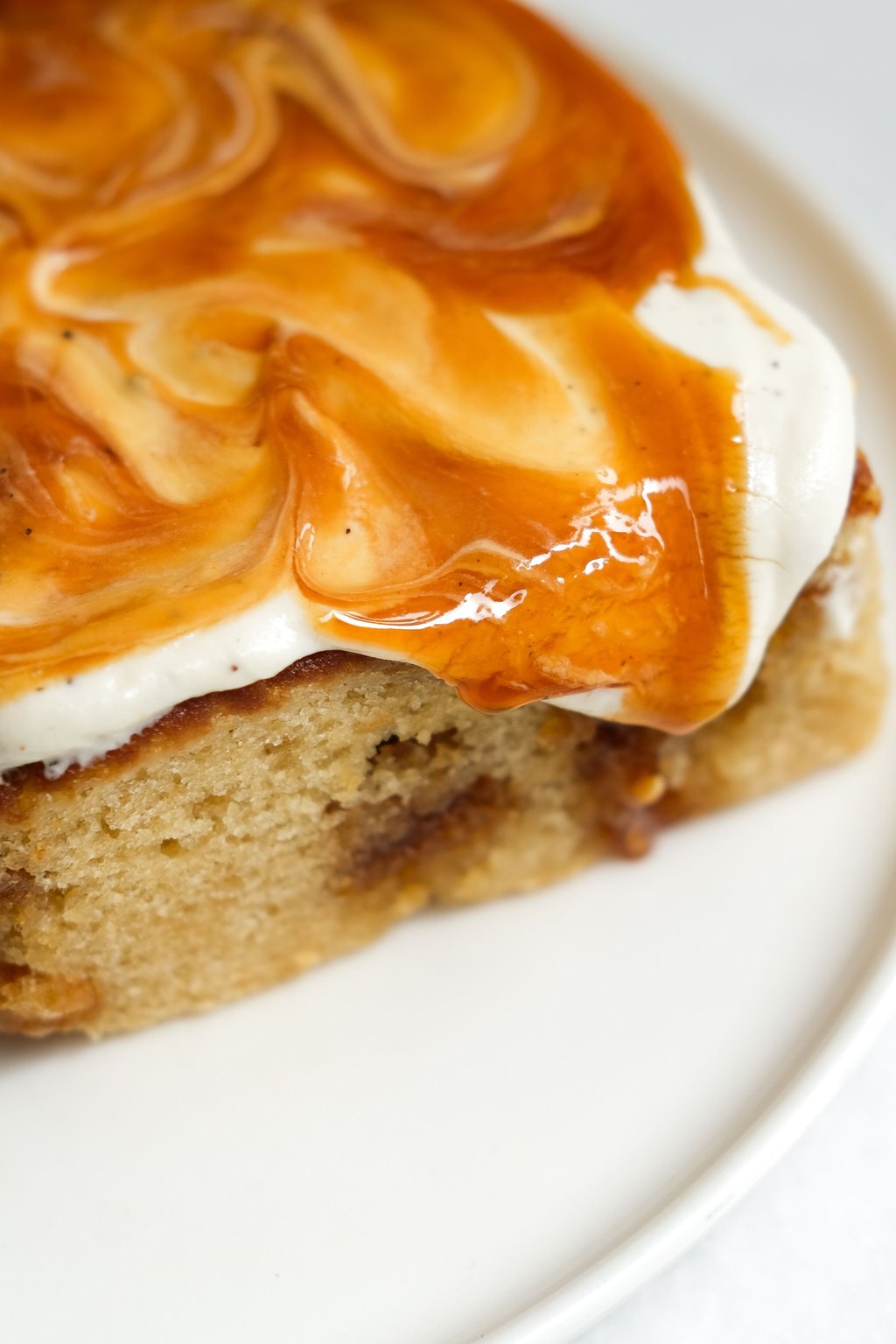 Close up of pumpkin blondies