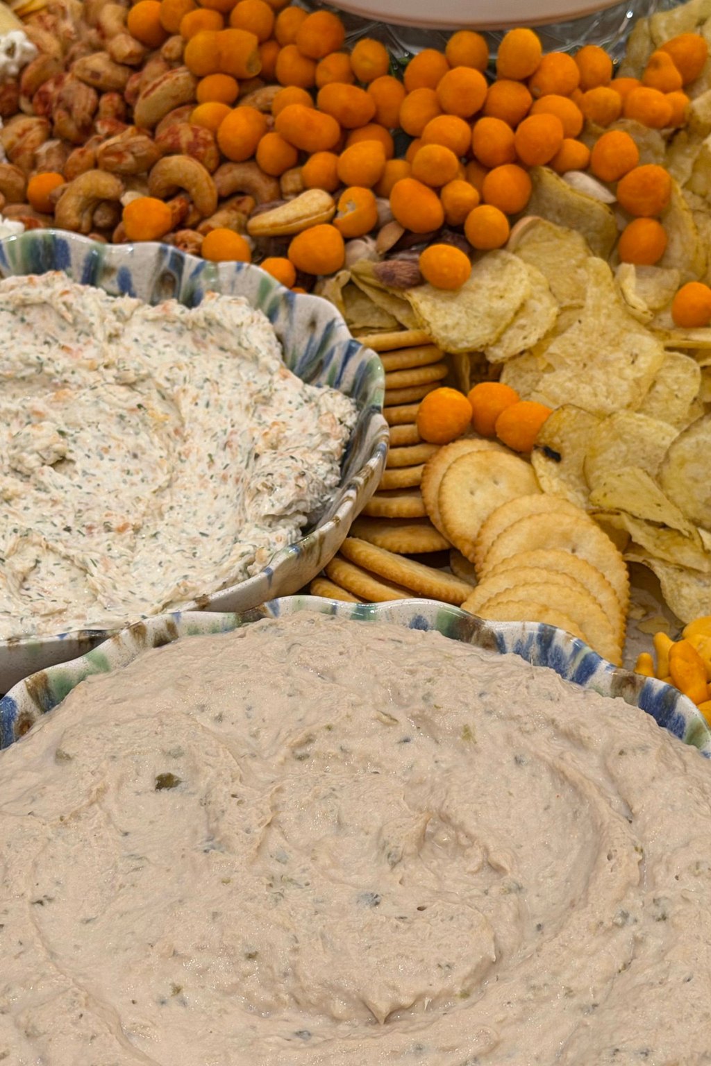 Close up of hot crab dip