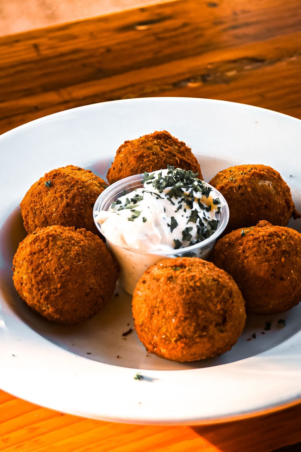 Close up of sausage balls