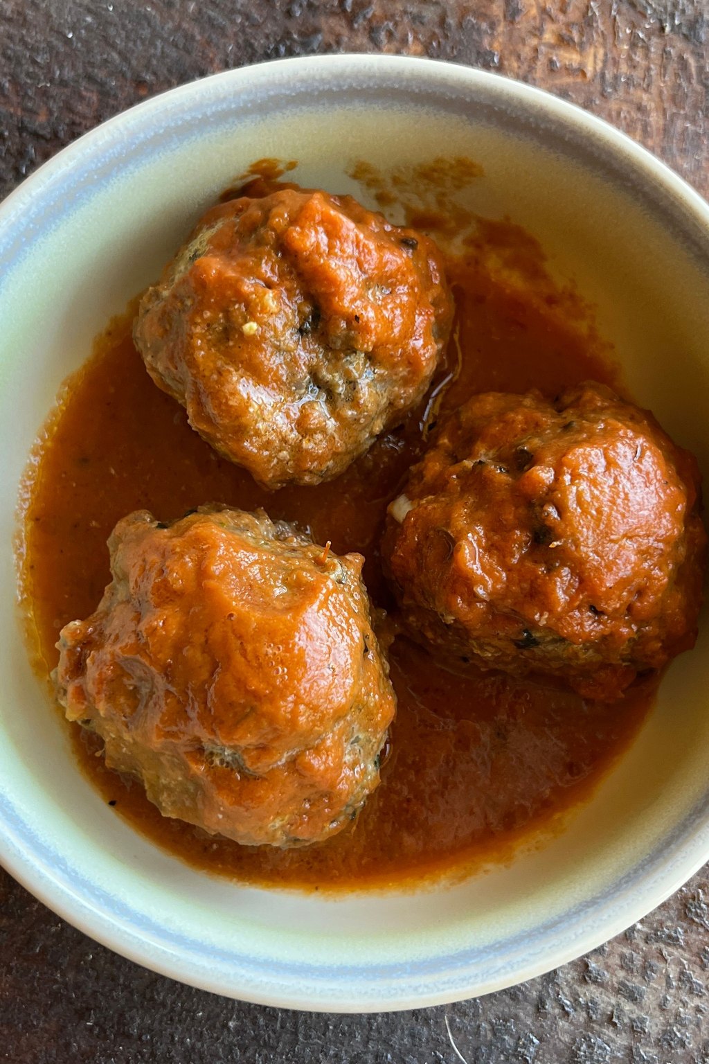 Close up of slow cooker swedish meatballs