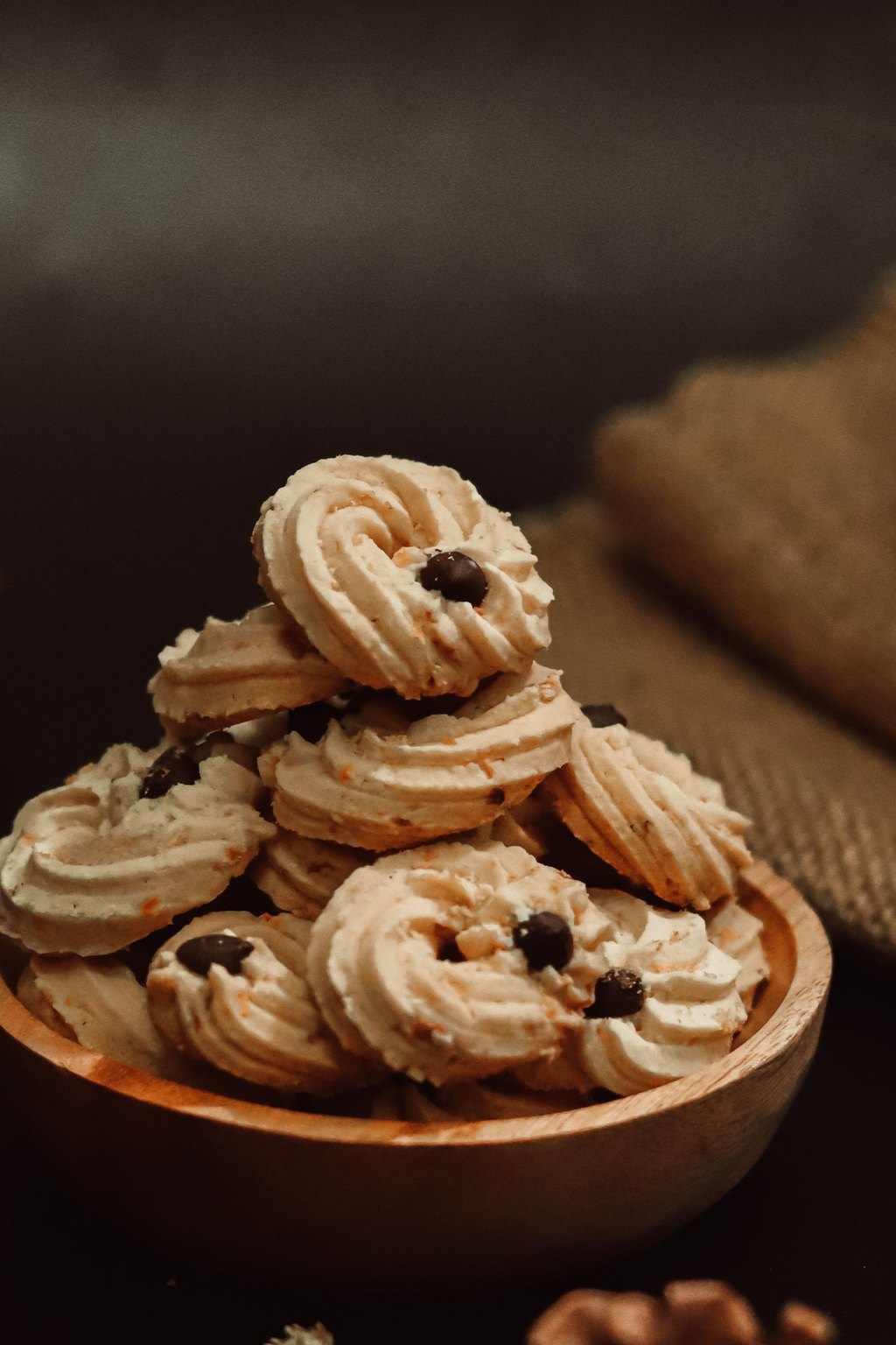 Close up of spritz cookies