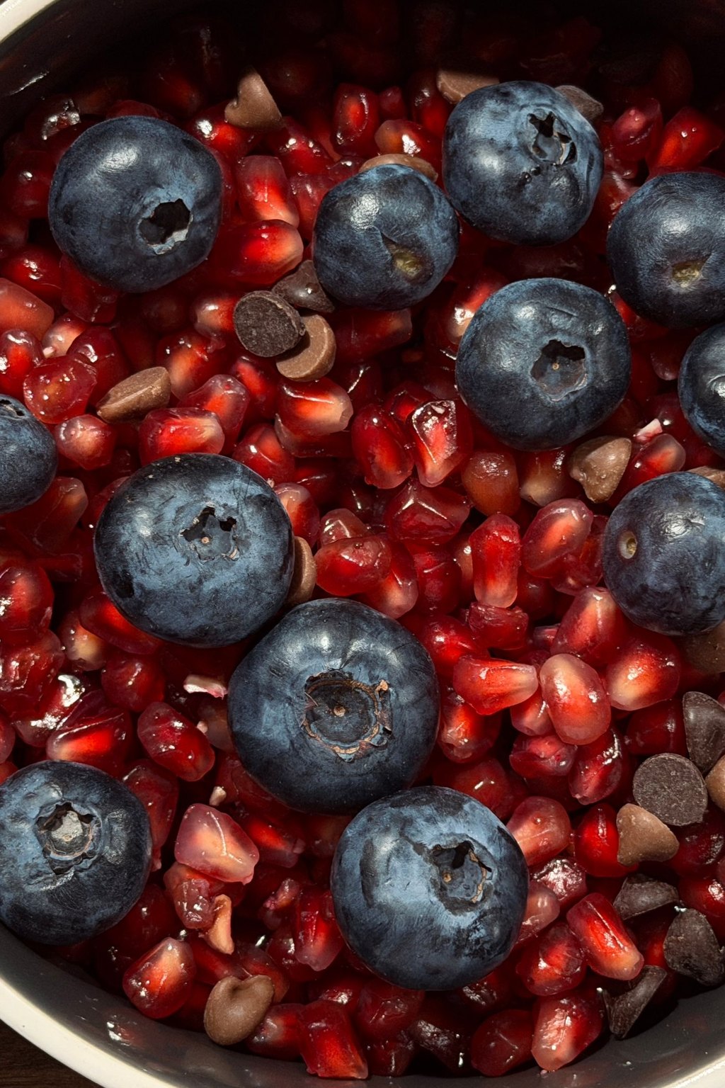 Close up of winter fruit salad