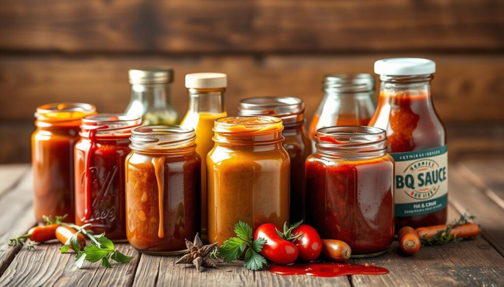 BBQ sauce selection