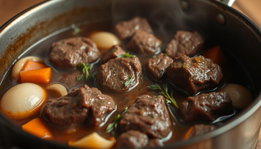 Braising meat