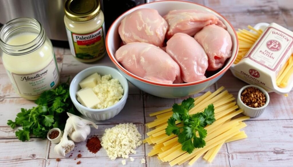 Chicken Alfredo recipe measurements