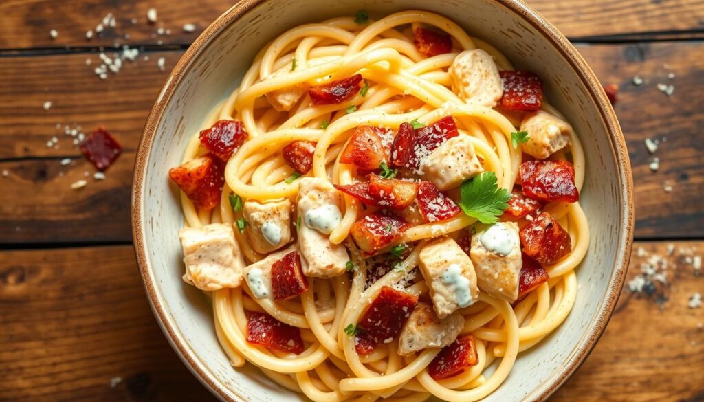 Chicken Bacon Ranch Pasta
