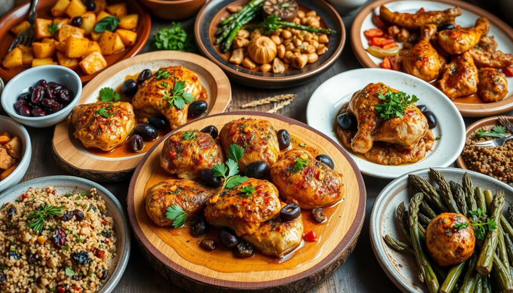 Chicken Marbella variations