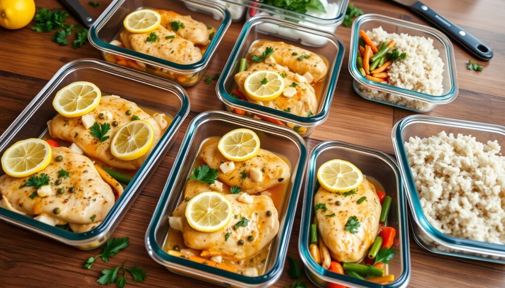 Chicken Piccata Meal Prep