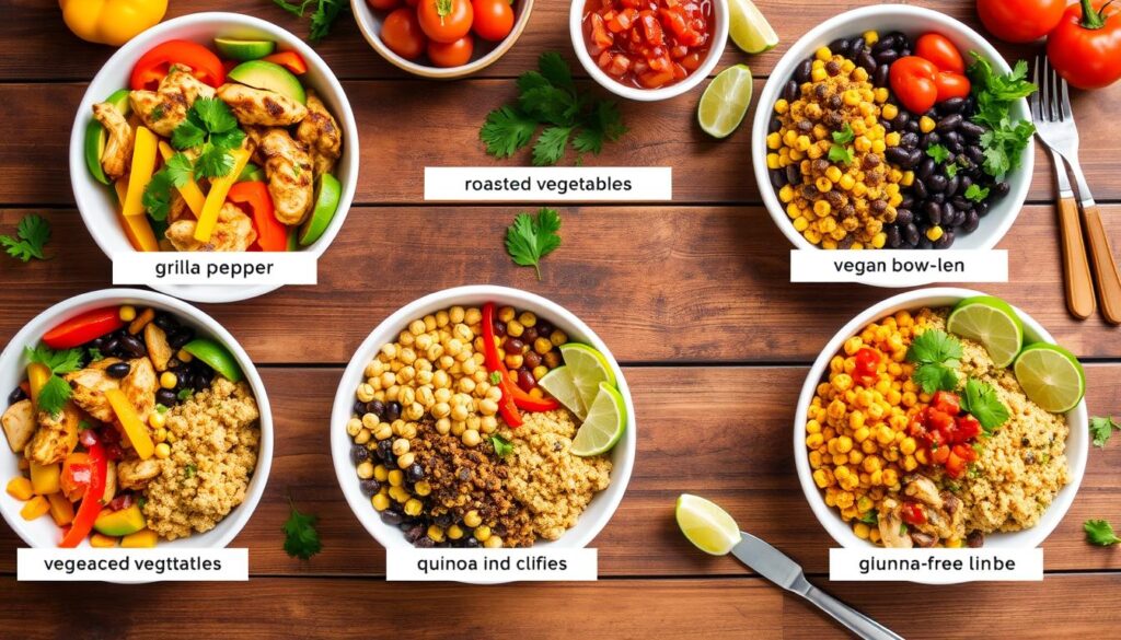 Customized Southwest Chicken Bowls
