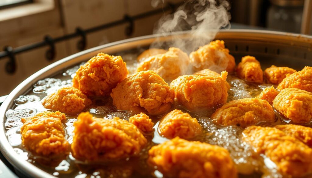 Deep Frying Chicken