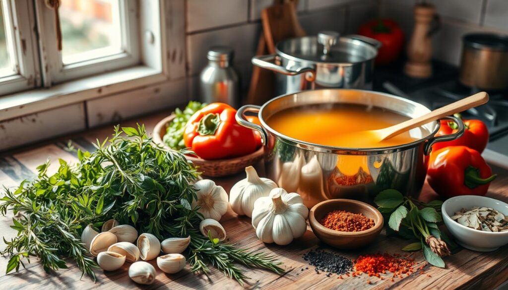 Flavor enhancers for cooking with broth Flavor enhancers for cooking with broth