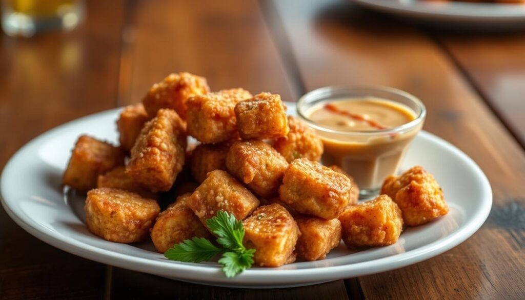 Fried alligator bites