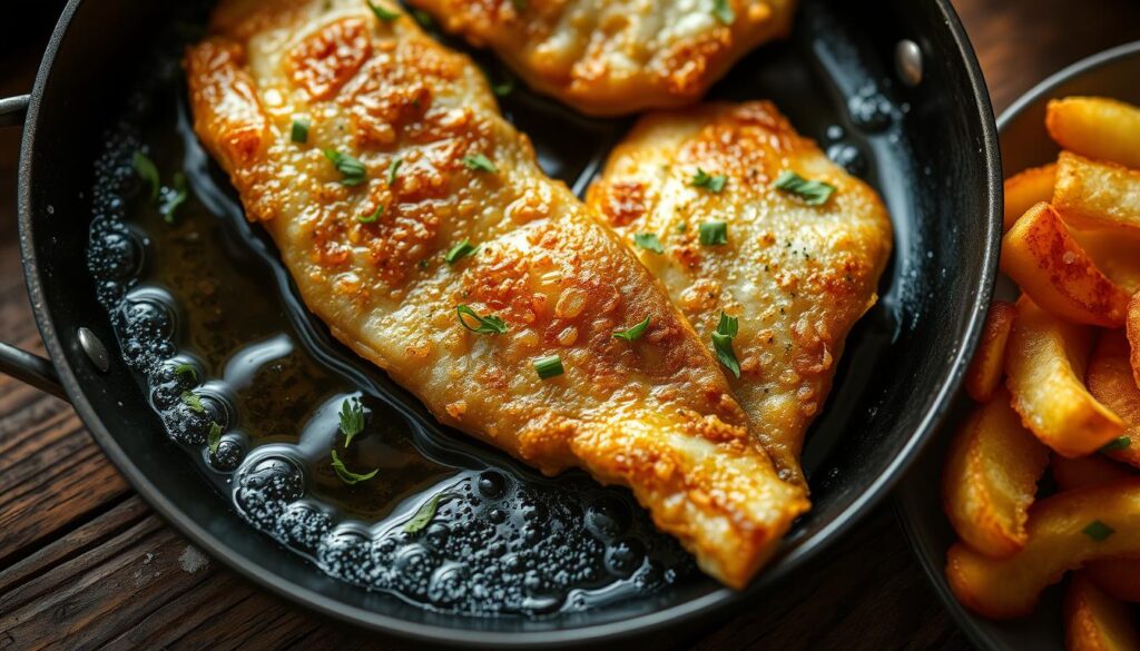 Frying fish tips