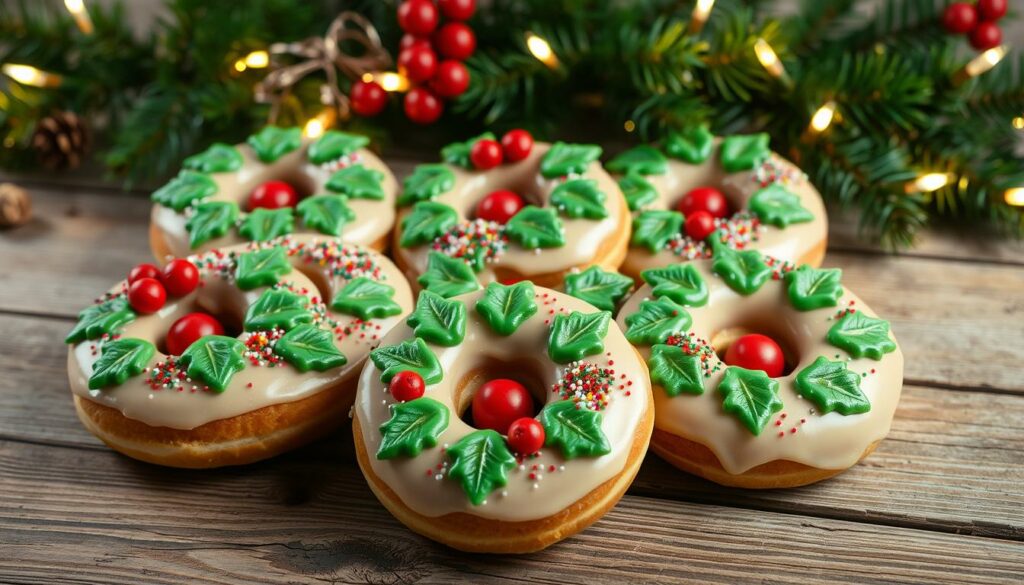Holiday Wreath Donuts Recipe