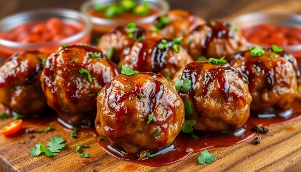 Juicy chicken meatballs