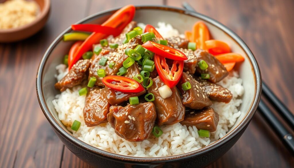 Korean beef bowls