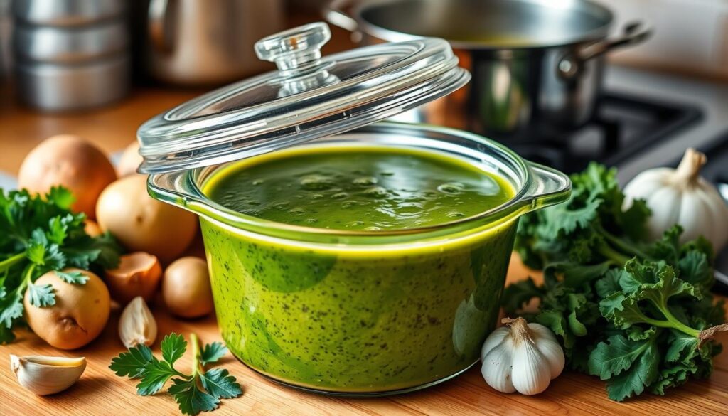 Leftover soup storage