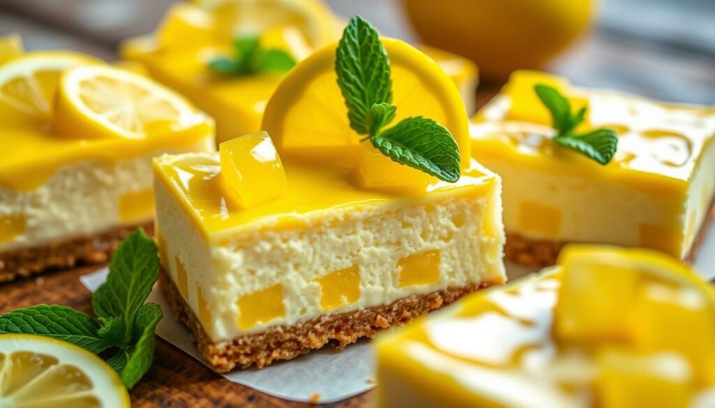 Lemon Heads Cheesecake Bars