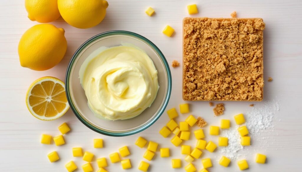 Lemon Heads Cheesecake ingredients