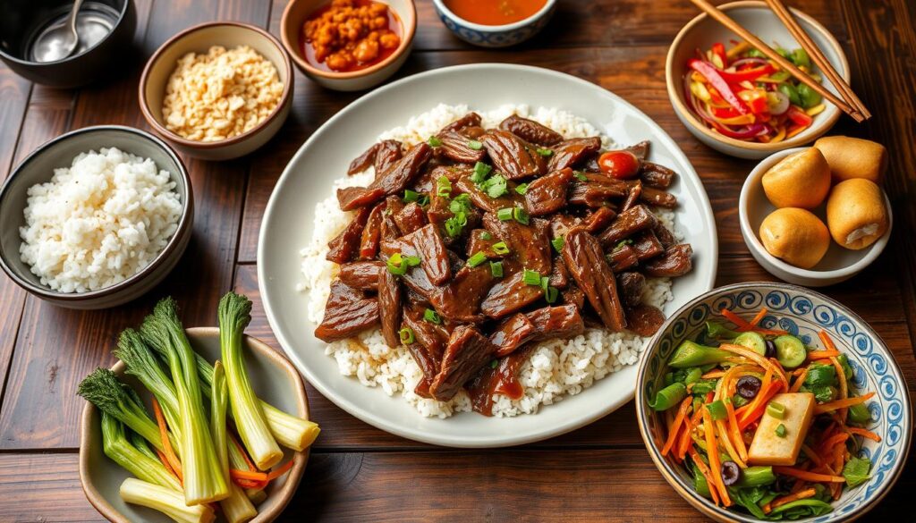Mongolian beef side dishes