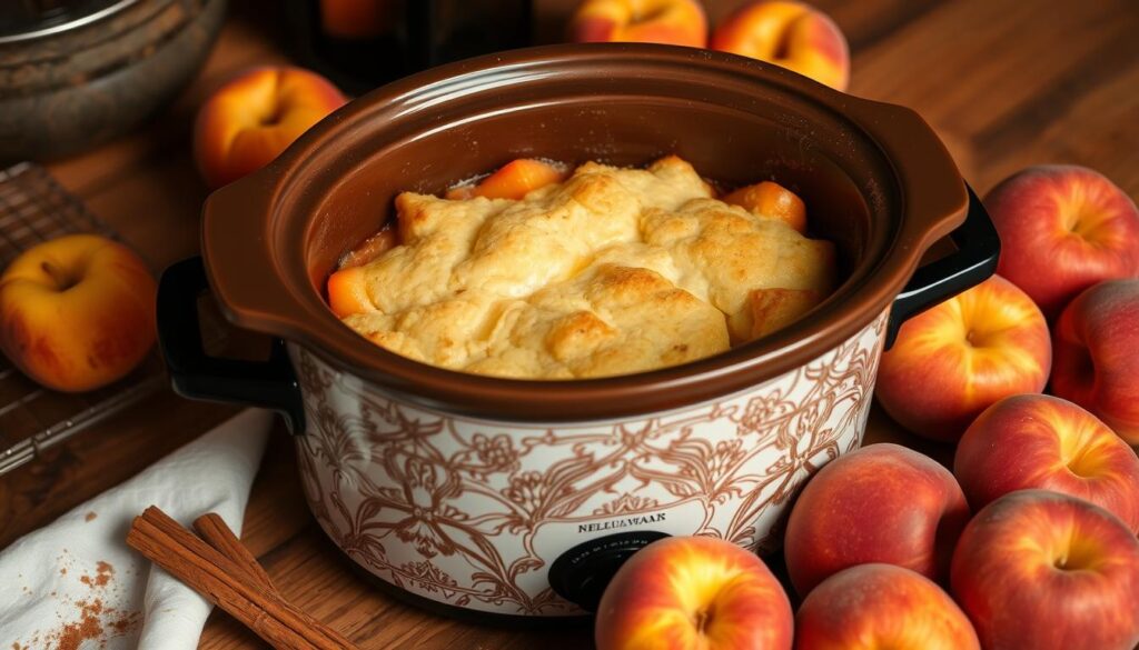 Peach Cobbler Crockpot Recipe
