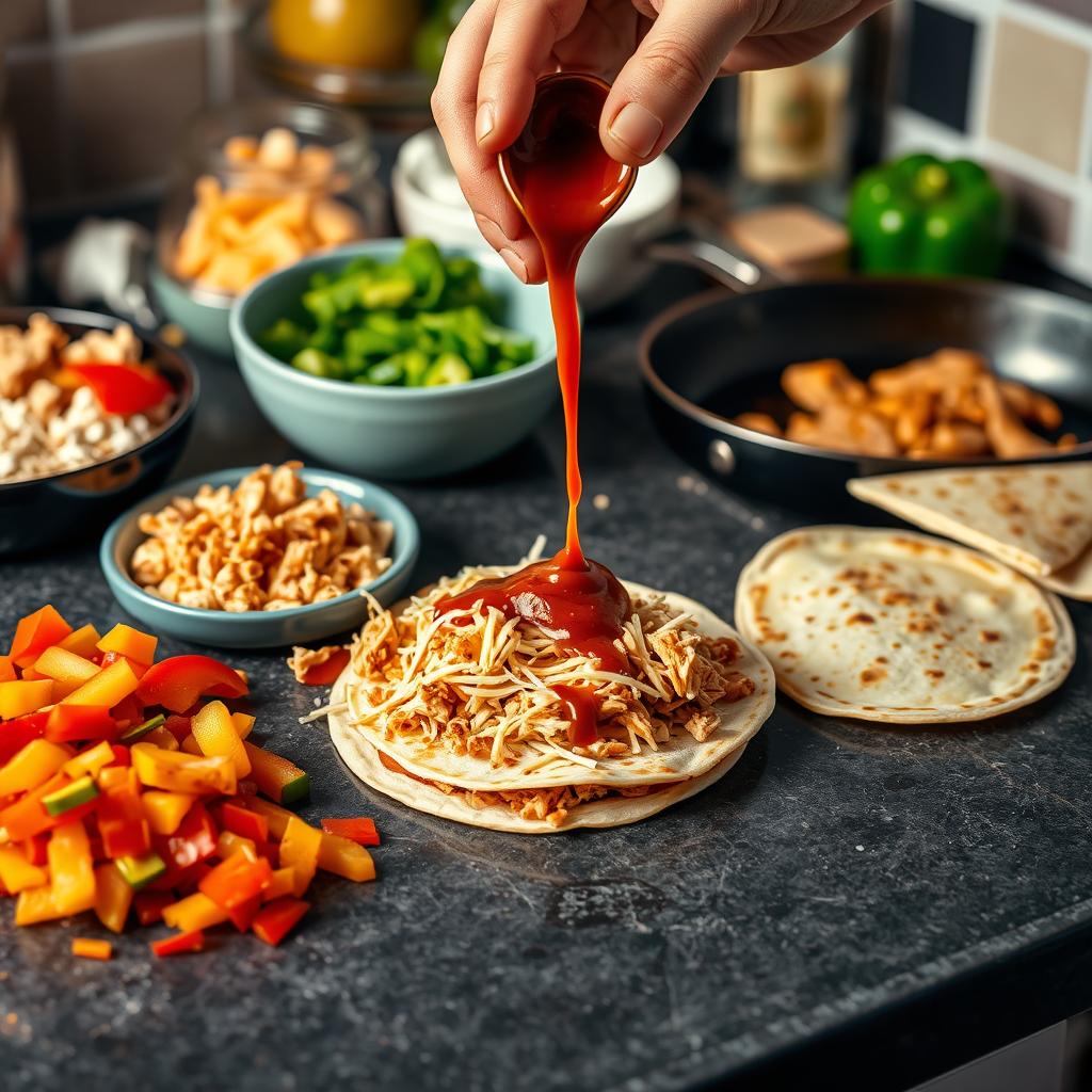 Quesadilla assembly
