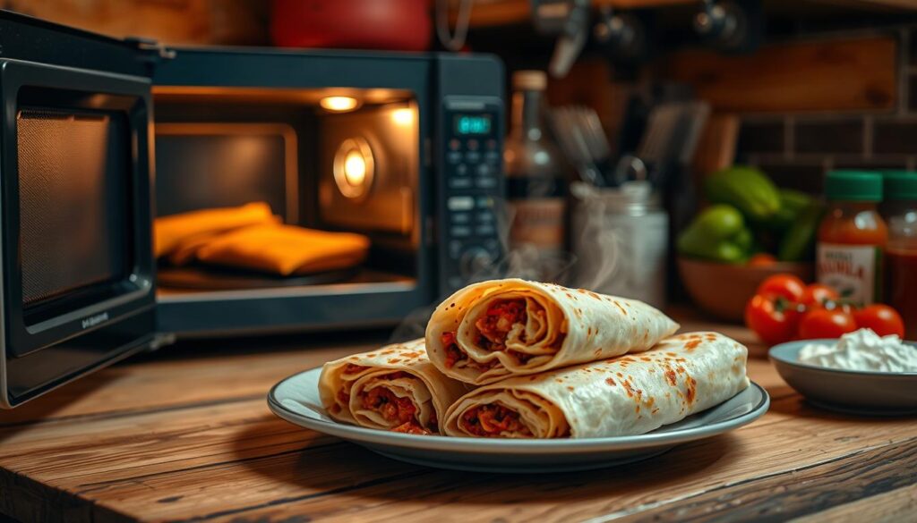 Reheating burritos