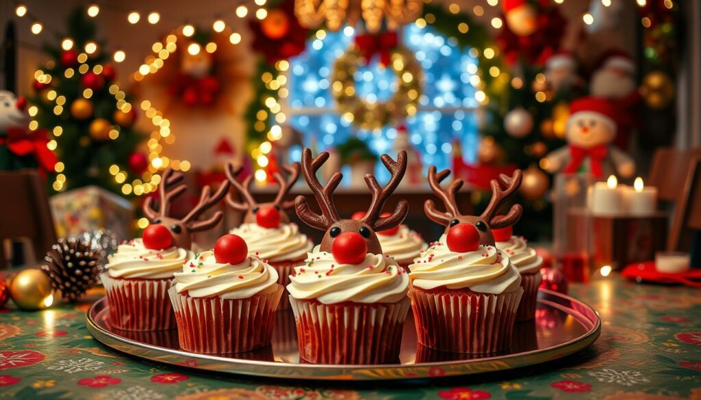 Rudolph's Red-Nose Cupcakes at festive gatherings