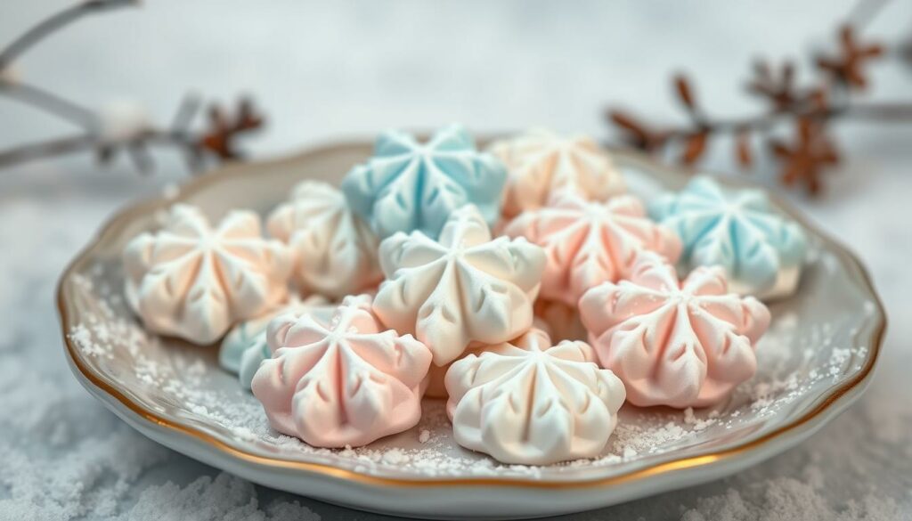 Snowflake Meringue Kisses Recipe