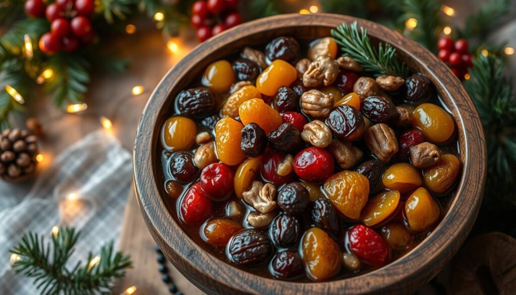 Soaking dried fruits