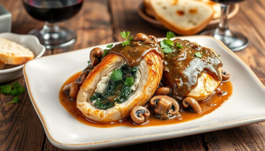 Stuffed Chicken Marsala