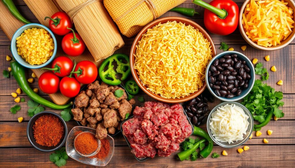 Tamale Pie Ingredients Spread
