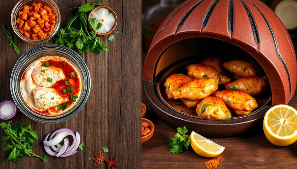 Tandoori Chicken Preparation Steps
